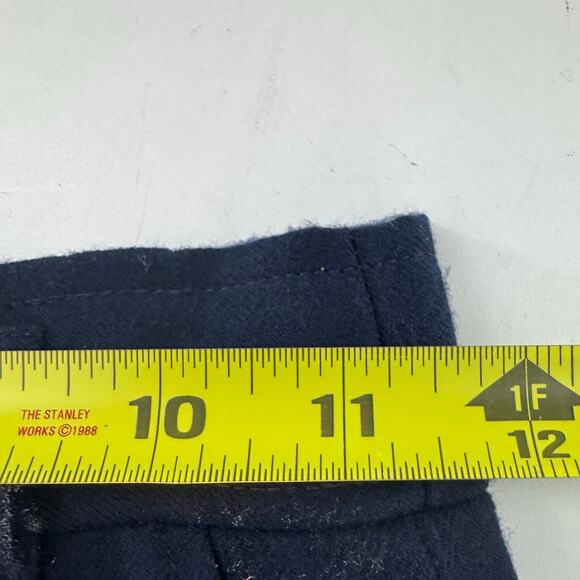 Vintage Wool Navy Evan Pickne Pencil Skirt Back Slit Pockets Classic USA Size 4 - Picture 6 of 6